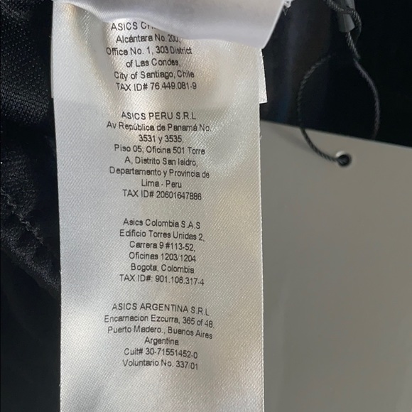 Asics Tiger long black skirt with white letters M - Picture 9 of 9